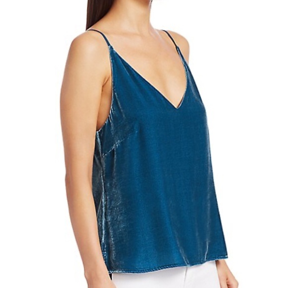 🌟HP🌟 L'AGENCE Gabriella Velvet Camisole in Cortez Blue - Picture 6 of 13